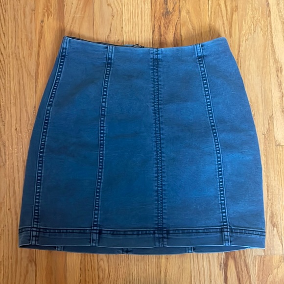 Free People Dresses & Skirts - Free People Blue High Waist Short Skirt